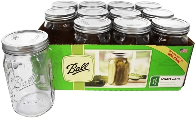 Ball Wide Mouth Qt Jars 12