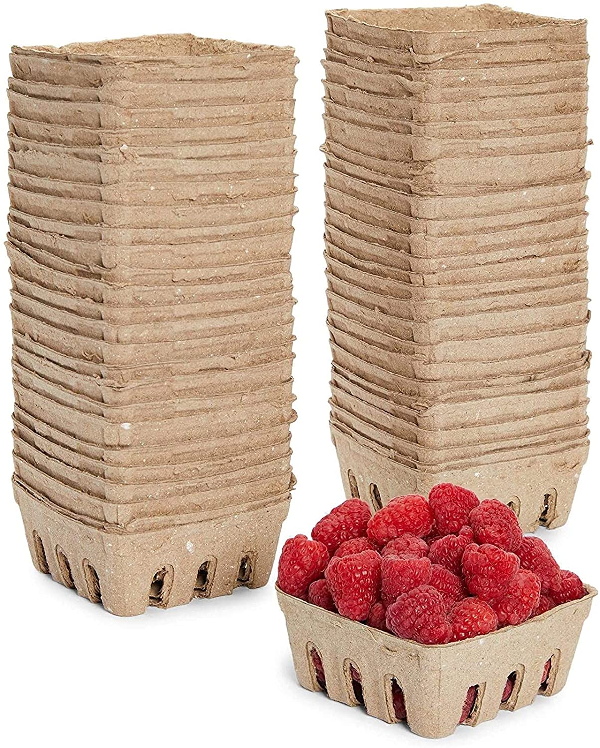 half pint Pulp Fibre Berry Basket